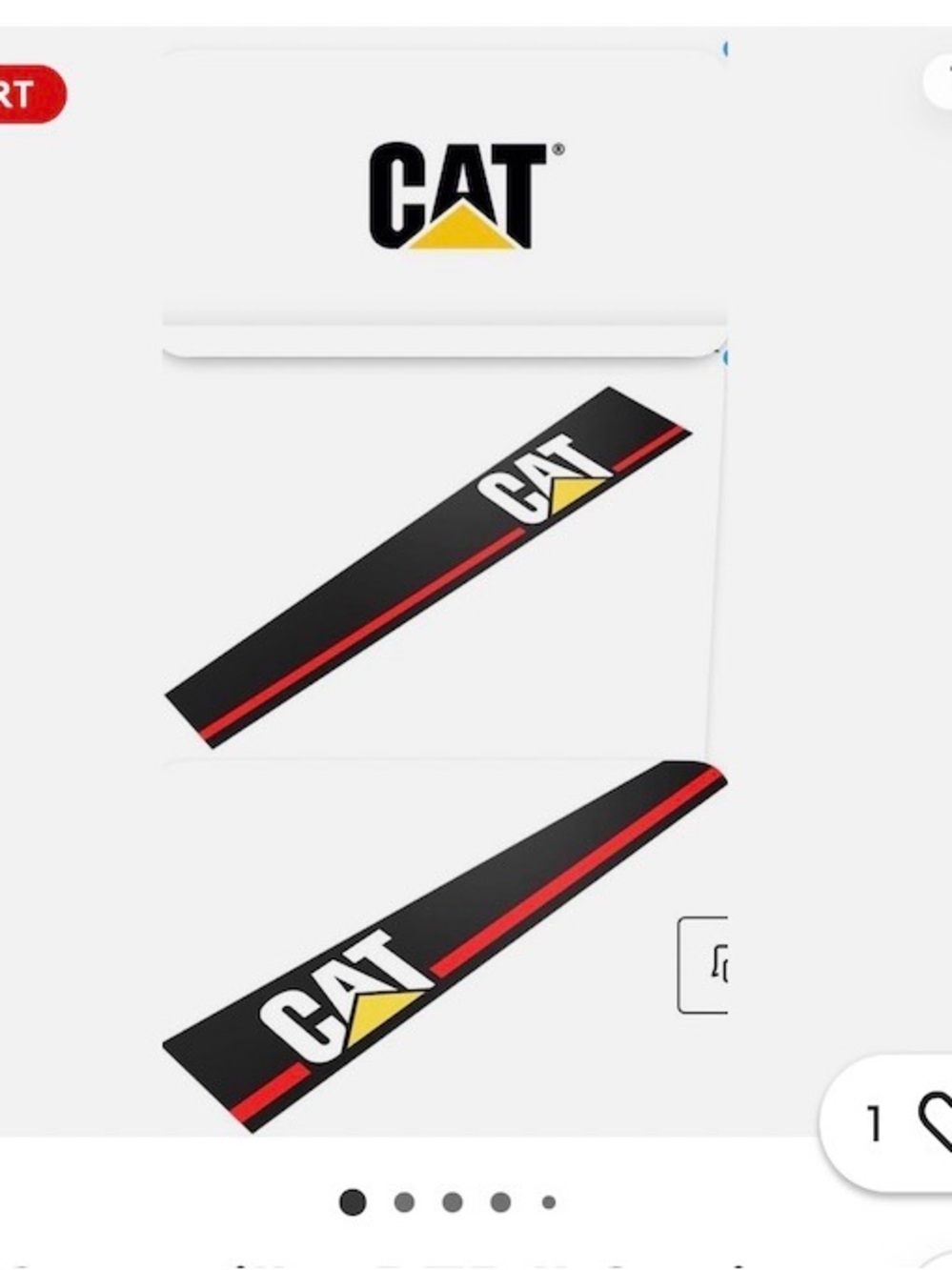 Fits Caterpillar D7R II Geniune Decals Film Stripe Bulldozer